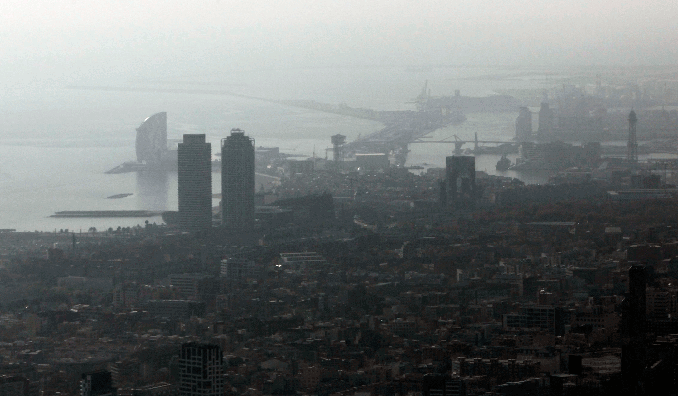 contaminación en barcelona